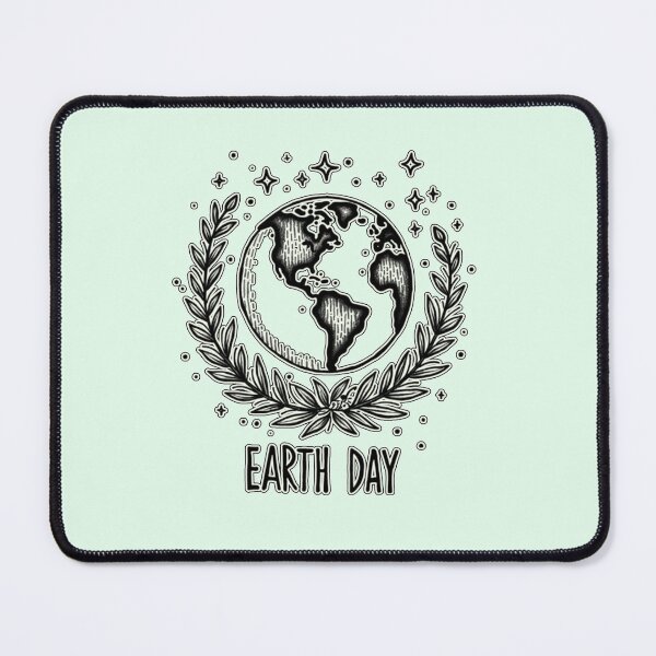 Item preview, Earth Day Black and White | Save The Planet Emblem designed and sold by PriyaMagic.