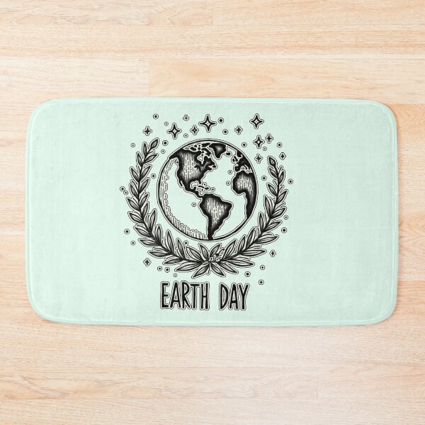 Item preview, Earth Day Black and White | Save The Planet Emblem designed and sold by PriyaMagic.