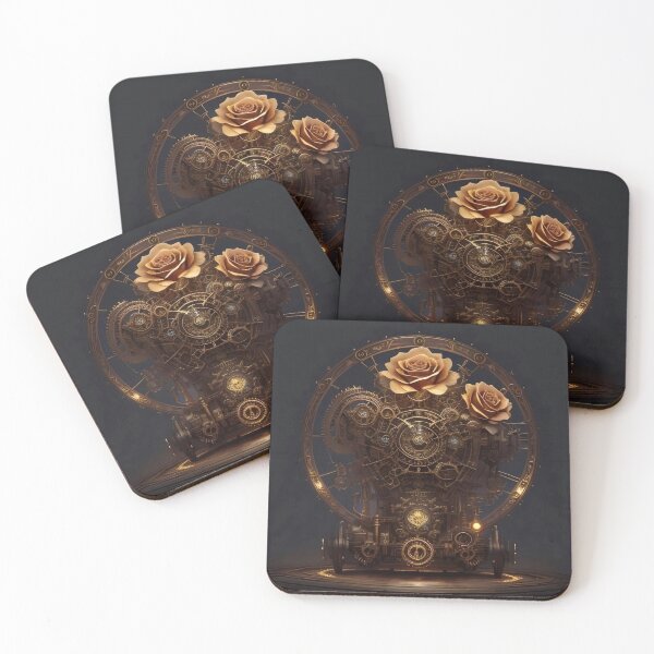 Item preview, Celestial Chronometer: Steampunk Rose Mechanism designed and sold by Serene Strokes Art.