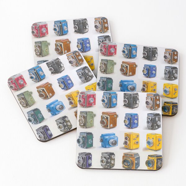 Item preview, Vintage Camera Grid Collection Retro Photography Wall Art for Photographers and Collectors designed and sold by onubi.