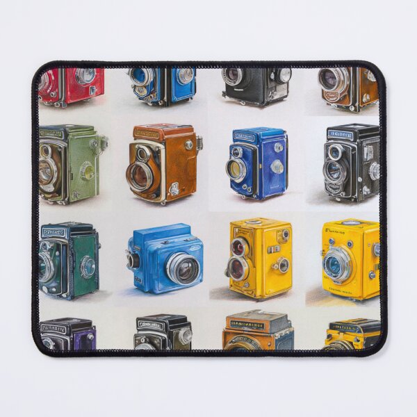 Item preview, Vintage Camera Grid Collection Retro Photography Wall Art for Photographers and Collectors designed and sold by onubi.