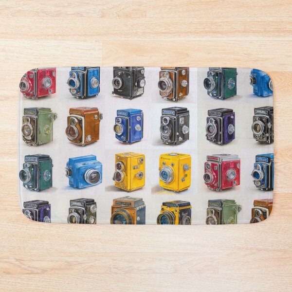 Item preview, Vintage Camera Grid Collection Retro Photography Wall Art for Photographers and Collectors designed and sold by onubi.