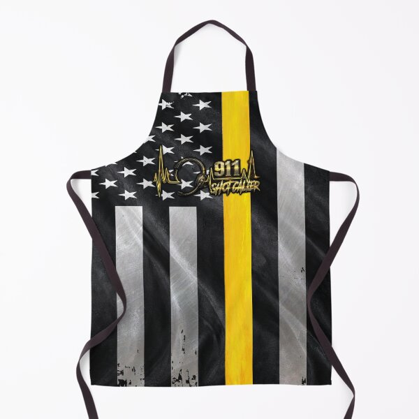 Item preview, 911 Dispatcher Shot Caller – Thin Gold Line American Flag Design designed and sold by artistwill.