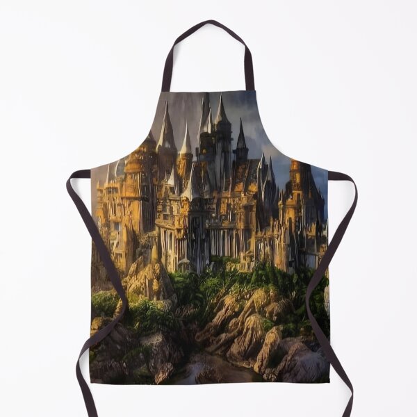 Item preview, Crowned in Shadows: The Golden Spire Citadel designed and sold by Serene Strokes Art.