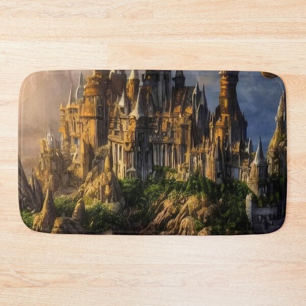 Item preview, Crowned in Shadows: The Golden Spire Citadel designed and sold by Serene Strokes Art.