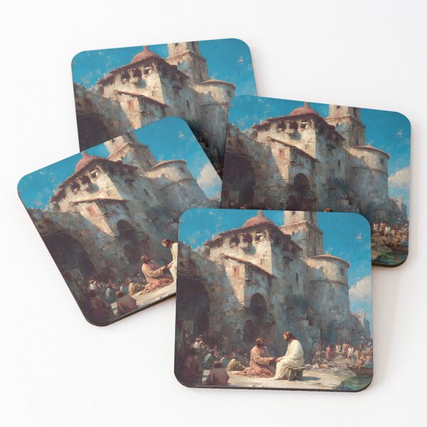 Item preview, Jesus Teaching by the Water Ancient Scene Bright Spiritual Gathering designed and sold by daila70.