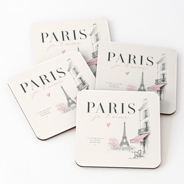 Item preview, Minimalistic Paris Aesthetic Collage – Vintage French Travel Poster, Eiffel Tower Art Print, Paris Je T’aime, Chic Parisian Wall Art designed and sold by Kate1art.