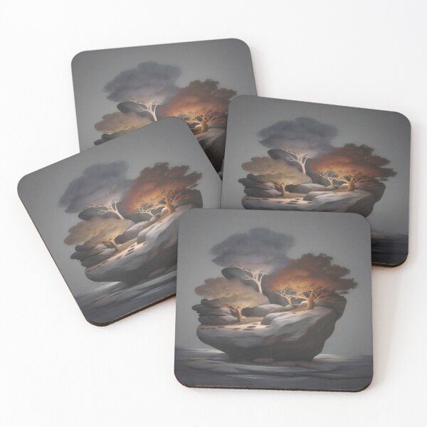 Item preview, Floating Sanctuary: The Zen Stone Garden designed and sold by Serene Strokes Art.