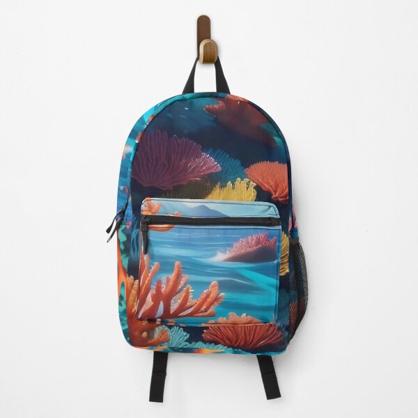 Item preview, Vibrant Reef Horizon: Tropical Coral Paradise designed and sold by Serene Strokes Art.