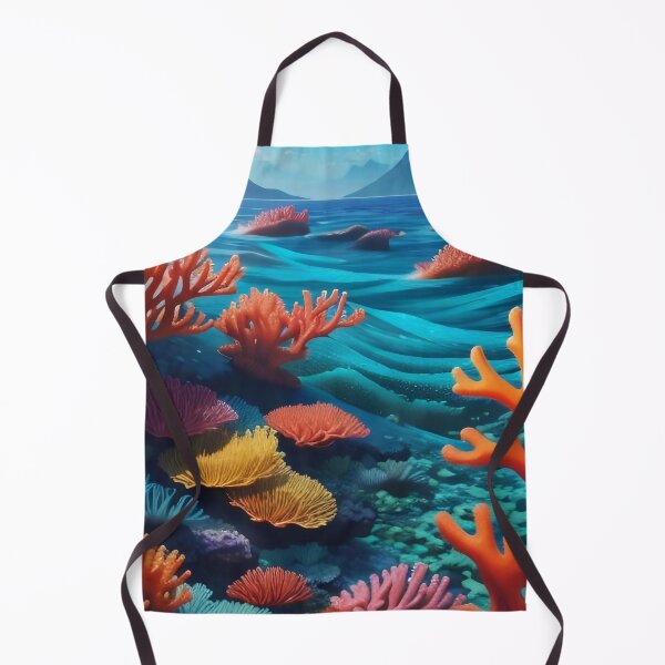 Item preview, Vibrant Reef Horizon: Tropical Coral Paradise designed and sold by Serene Strokes Art.