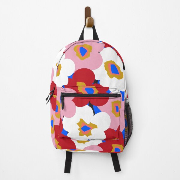 Item preview, Iconic Bold Modern Flowers in Pink, White, Red and Electric Blue designed and sold by Deutschic.