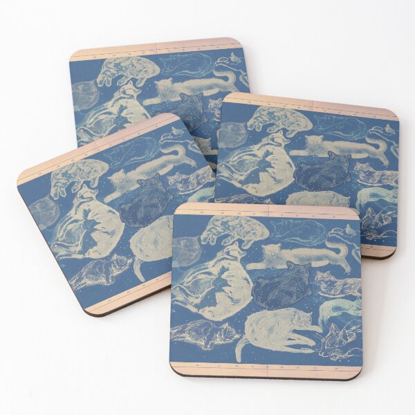 Item preview, Cats in a starry sky designed and sold by HouseProudArt.