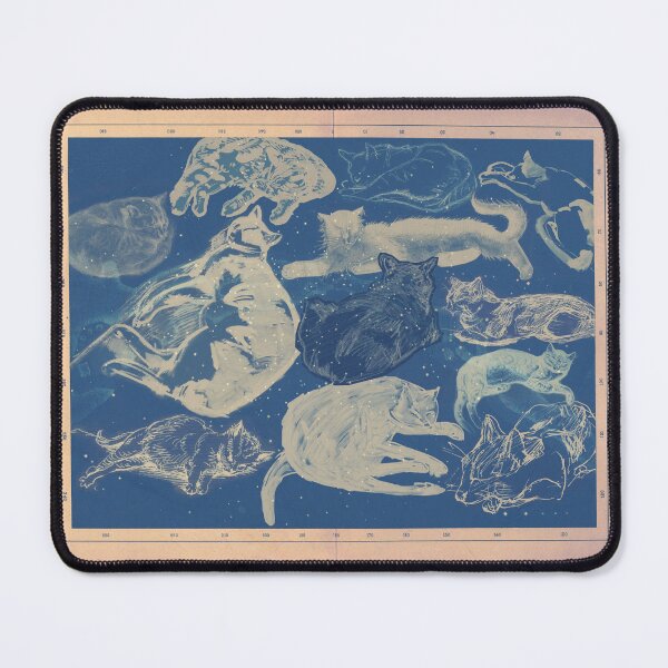 Item preview, Cats in a starry sky designed and sold by HouseProudArt.