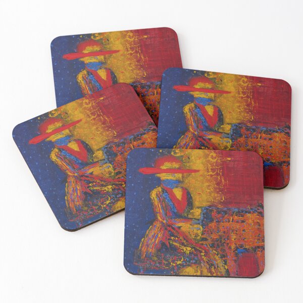Item preview, Piano Man — Abstract Oil Painting | Duat Realm Studio designed and sold by duatrealmstudio.