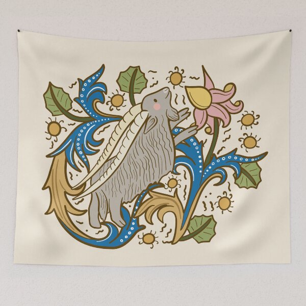 Item preview, Cute Medieval Goat Illustration Design designed and sold by MariOyama.