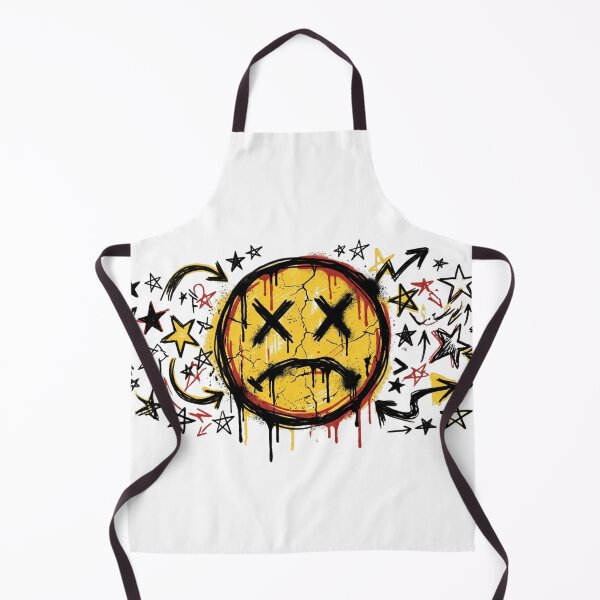 Item preview, Broken Dripping Smiley Face Graffiti Streetwear Dark Graphic designed and sold by Arqon.