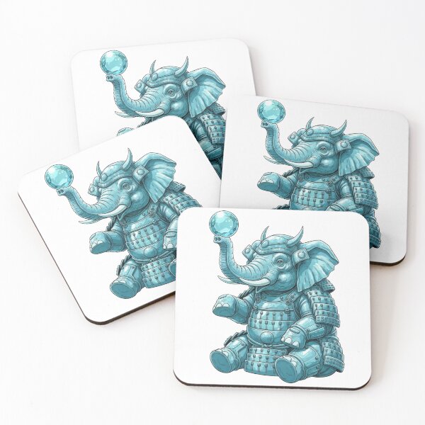 Item preview, samurai, elefande, esmeralda, diamante, turquesa designed and sold by Edu-Mendonca.