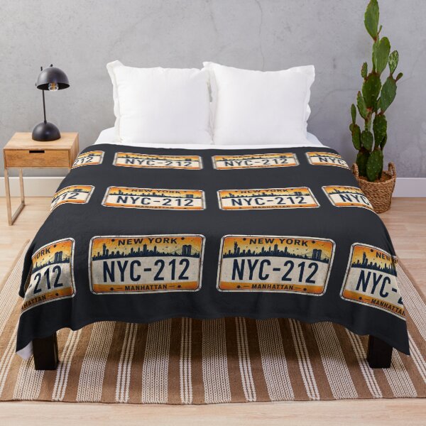 Item preview, Manhattan 212 Vintage New York License Plate Graphic T-Shirt designed and sold by MWSailingClub.