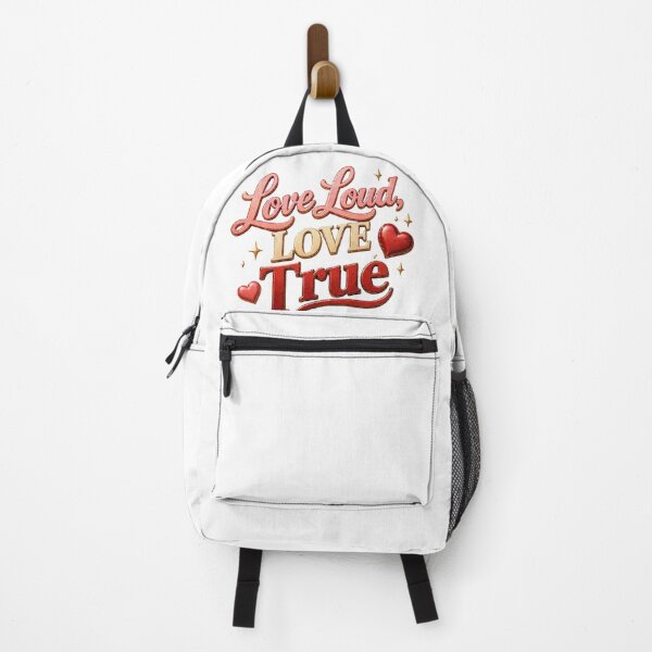 Item preview, Love Loud Love True Relationship Quote designed and sold by JagrDesigns.
