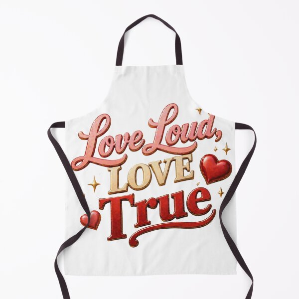 Item preview, Love Loud Love True Relationship Quote designed and sold by JagrDesigns.