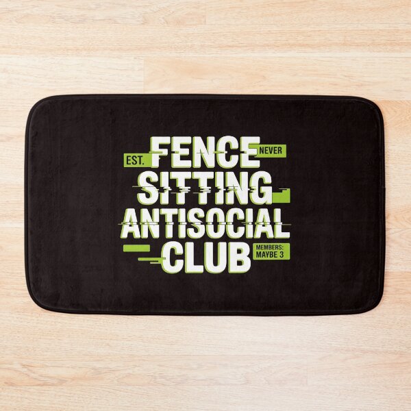Item preview, Fence Sitting Antisocial Club – Funny Antisocial Shirt Introvert Tee Humor designed and sold by Redgiant87x.