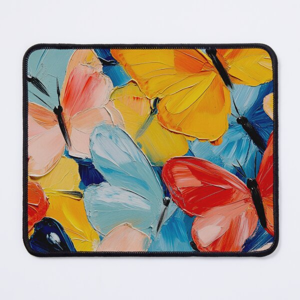 Item preview, Oil Paint Butterfly Pattern Colorful Artistic Texture Seamless Design designed and sold by onubi.