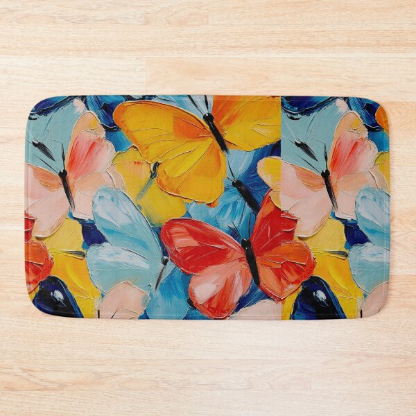 Item preview, Oil Paint Butterfly Pattern Colorful Artistic Texture Seamless Design designed and sold by onubi.