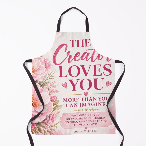 Item preview, The Creator Loves You More Than You Can Imagine – Christian Floral Pink Design designed and sold by FaithGratitude.