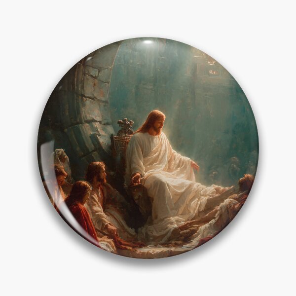 Item preview, Jesus Teaching Disciples Christian Warm Light Scene designed and sold by daila70.