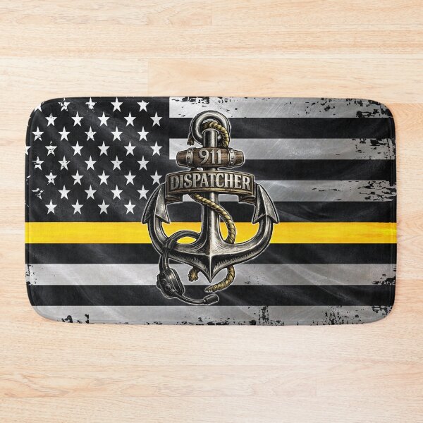 Item preview, 911 Dispatcher Anchor – Thin Gold Line American Flag Design designed and sold by artistwill.