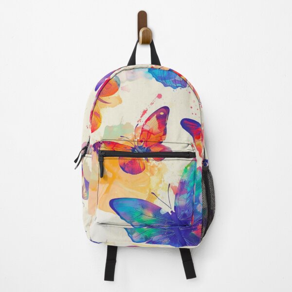Item preview, Colorful Butterfly Pattern Watercolor Splash Aesthetic Seamless Design designed and sold by onubi.