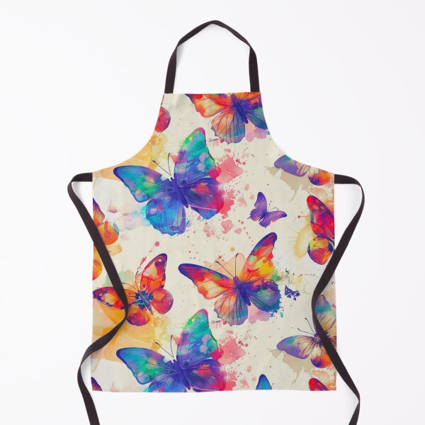 Item preview, Colorful Butterfly Pattern Watercolor Splash Aesthetic Seamless Design designed and sold by onubi.