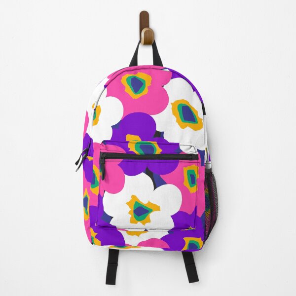 Item preview, Iconic Bold Modern Neon Flowers in Purple, White and Pink designed and sold by Deutschic.