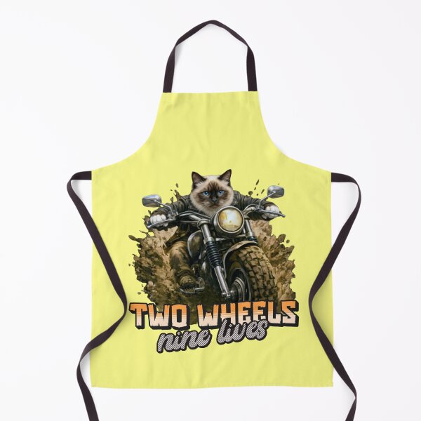 Item preview, Birman Cat Motorcycle Art – Two Wheels Nine Lives Biker Cat Print Design designed and sold by PixelsPaws.
