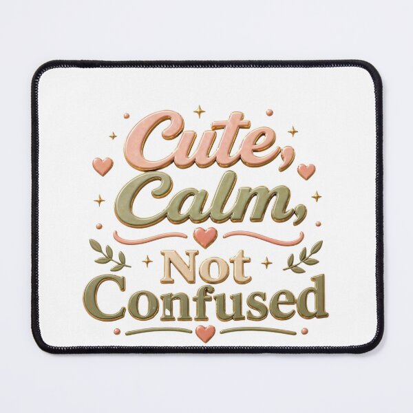 Item preview, Cute Calm Not Confused Self Respect Quote designed and sold by JagrDesigns.