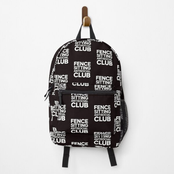 Item preview, Fence Sitting Antisocial Club – Social Distancing Humor Introvert designed and sold by Redgiant87x.