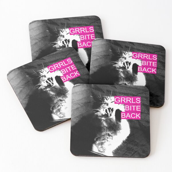 Item preview, "GRRLS BITE BACK" cat designed and sold by madebyAnnie0.