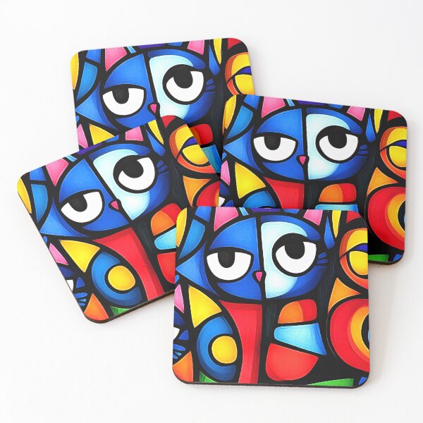 Item preview, Pop Art Colorful Cat Fantasy Design Abstract Art designed and sold by DEC02.