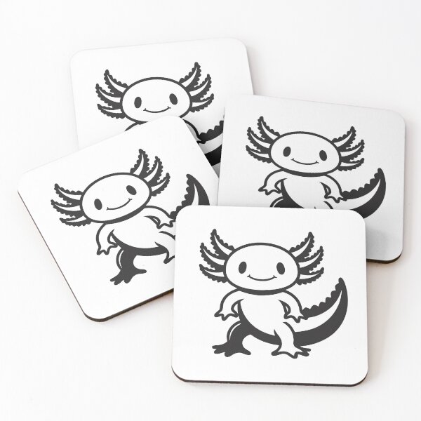 Item preview, Cute Axolotl Kawaii Outline Sticker designed and sold by CutRootCo.