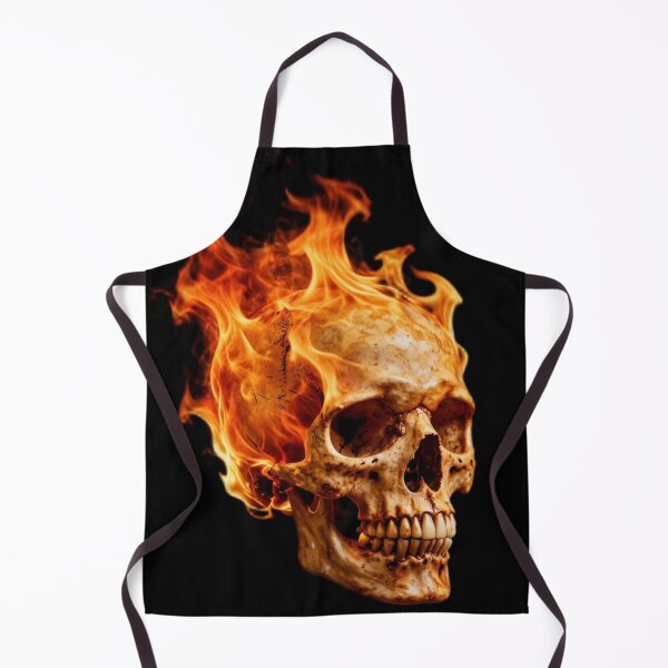 Item preview, Incinerated Flaming Skull Head designed and sold by Express210.