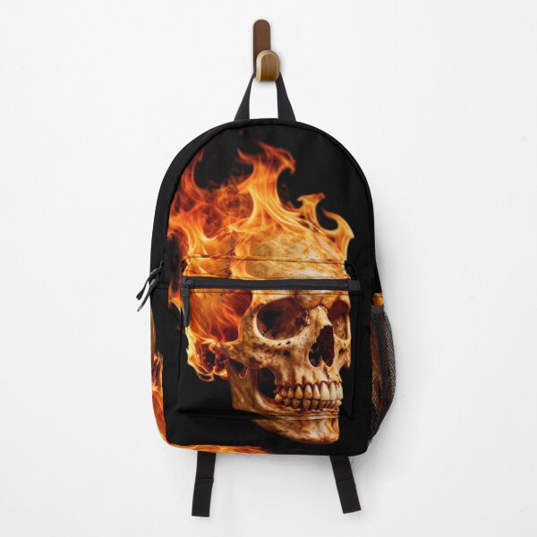 Item preview, Incinerated Flaming Skull Head designed and sold by Express210.