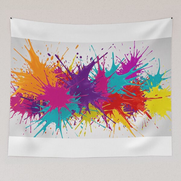 Item preview, Colorful Paint Splash Explosion Abstract Art designed and sold by PixorStudio.