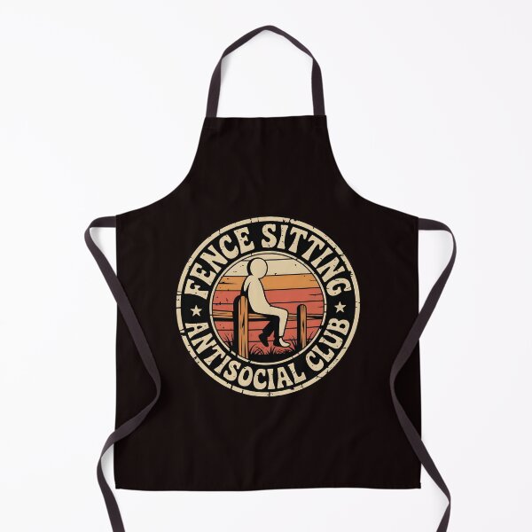 Item preview, Fence Sitting Antisocial Club – Fence Sitting Club Introvert Humor designed and sold by Redgiant87x.