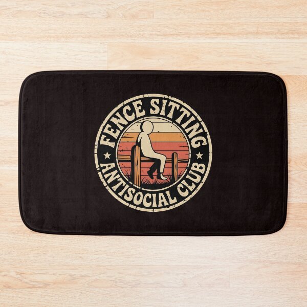 Item preview, Fence Sitting Antisocial Club – Fence Sitting Club Introvert Humor designed and sold by Redgiant87x.
