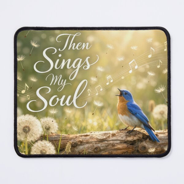 Item preview, Then Sings My Soul Bluebird Singing designed and sold by Maria Dryfhout.