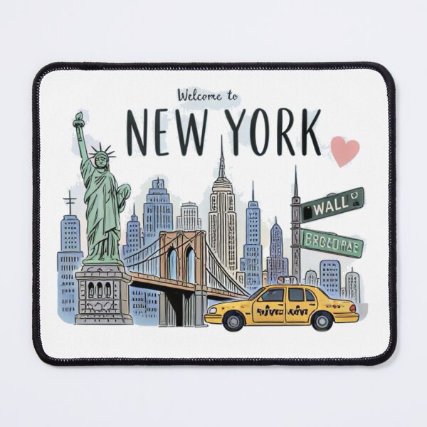Item preview, New York City Aesthetic Illustration | NYC Skyline Urban Night Vibes | USA Travel Street Art Design designed and sold by Mialunaa.