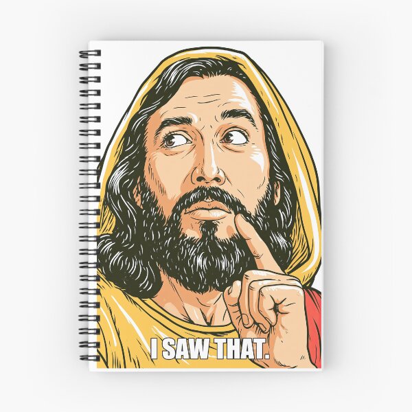 Item preview, Yellow Halo Background I Saw That Jesus designed and sold by Piotrek0001.
