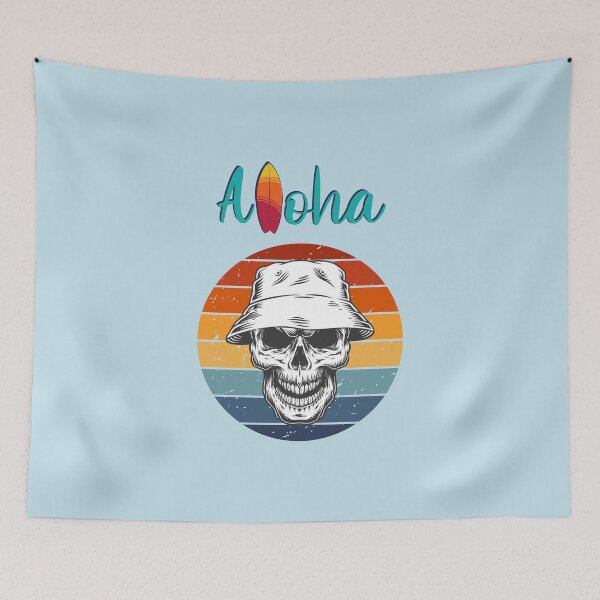 Item preview, Aloha Skull Surfer designed and sold by FanFest.