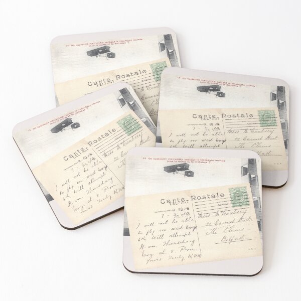 Artikelvorschau, Vintage Luftfahrtpostkarte - Doppeldecker entworfen und verkauft von BitterGrounds.