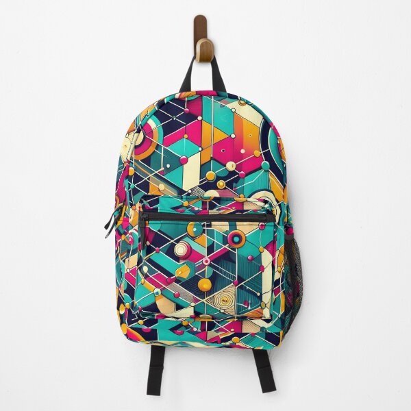 Item preview, Vibrant Geometric Network Abstract Pattern Art designed and sold by Apex Designs.